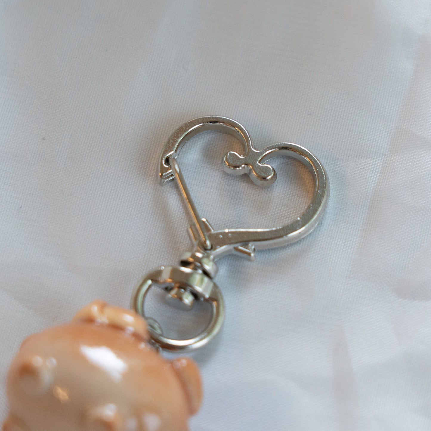Baked Croissant Bun Clay Keycharm