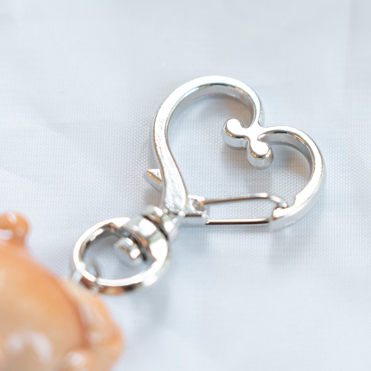 Baked Croissant Bun Clay Keycharm