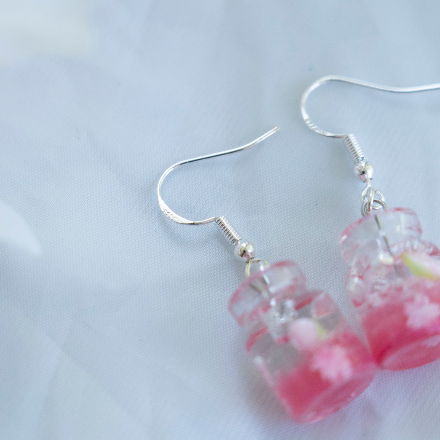 Sakura jar earrings