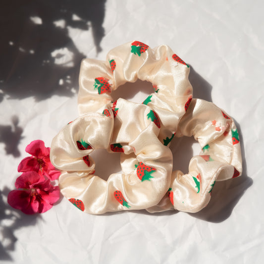 Strawberry Scrunchies