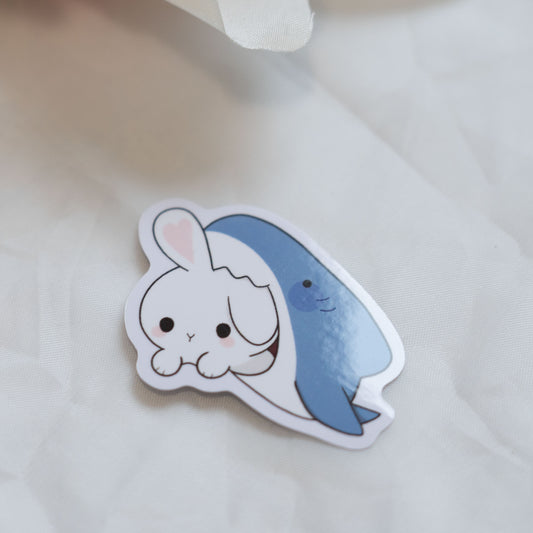 Bunny World | Bunny Shark Sticker