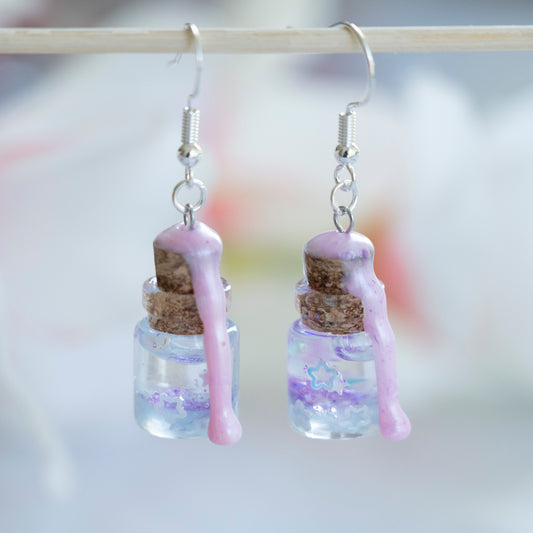 Galaxy jar earrings